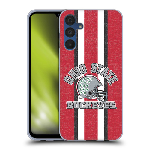 Ohio State University Football Graphics Helmet Soft Gel Case for Samsung Galaxy A15 & MagSafe