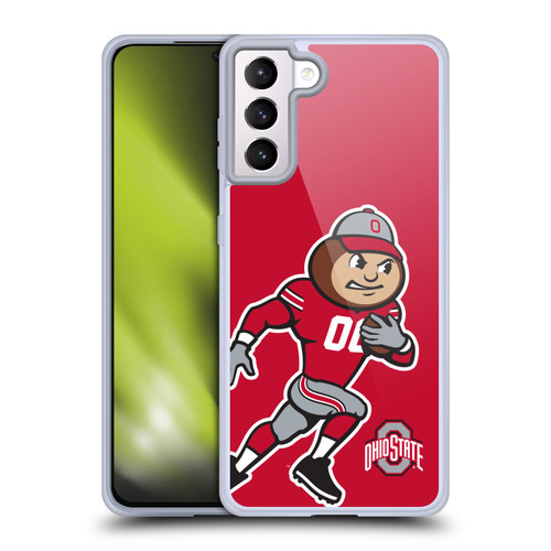 Ohio State University Football Graphics Mascot Oversized Soft Gel Case for Samsung Galaxy S21+ 5G & MagSafe