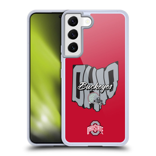 Ohio State University Football Graphics Map Soft Gel Case for Samsung Galaxy S22 5G & MagSafe