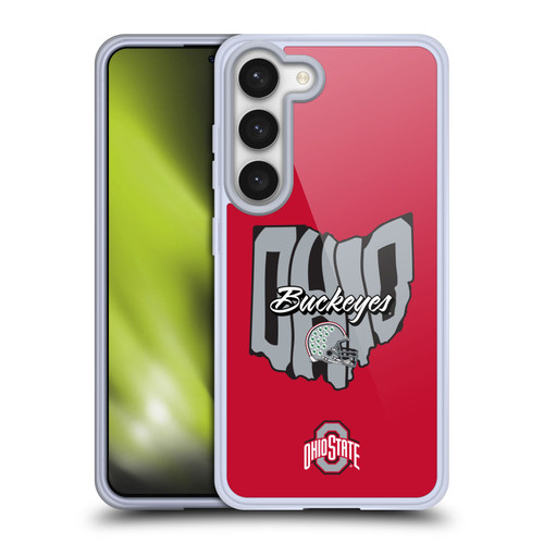 Ohio State University Football Graphics Map Soft Gel Case for Samsung Galaxy S23 5G & MagSafe