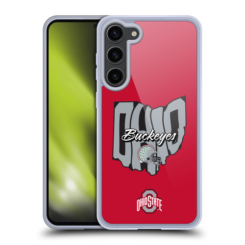 Ohio State University Football Graphics Map Soft Gel Case for Samsung Galaxy S23+ 5G & MagSafe