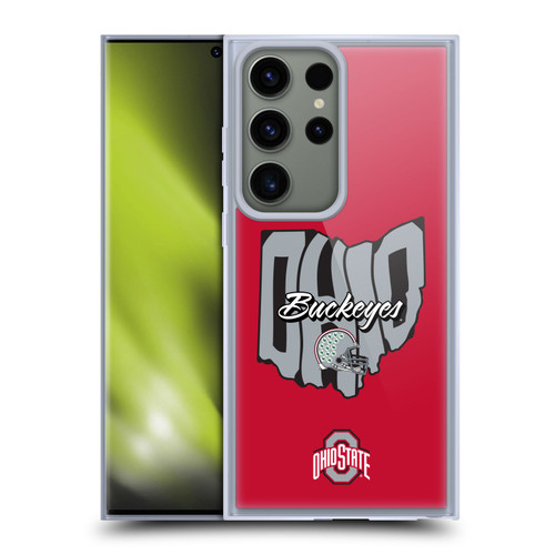 Ohio State University Football Graphics Map Soft Gel Case for Samsung Galaxy S23 Ultra 5G & MagSafe