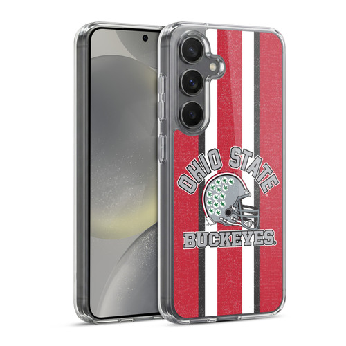 Ohio State University Football Graphics Helmet Soft Gel Case for Samsung Galaxy S24 5G & MagSafe