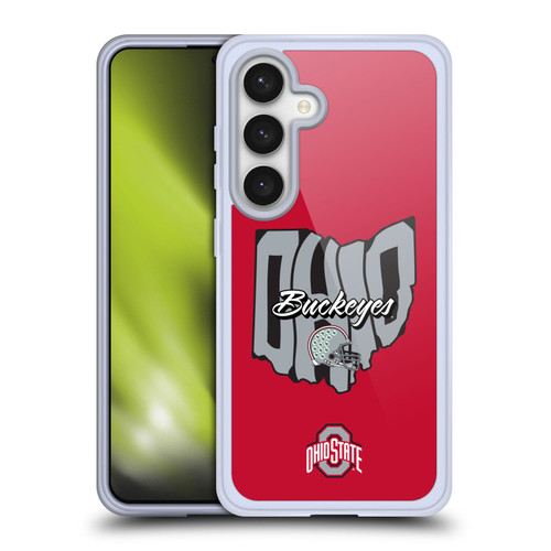 Ohio State University Football Graphics Map Soft Gel Case for Samsung Galaxy S24 5G & MagSafe