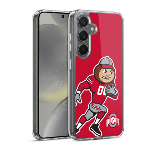 Ohio State University Football Graphics Mascot Oversized Soft Gel Case for Samsung Galaxy S24 5G & MagSafe