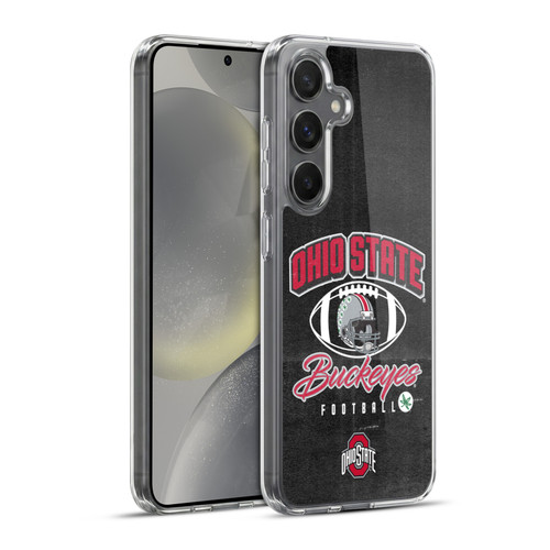 Ohio State University Football Graphics Vintage Soft Gel Case for Samsung Galaxy S24+ 5G & MagSafe
