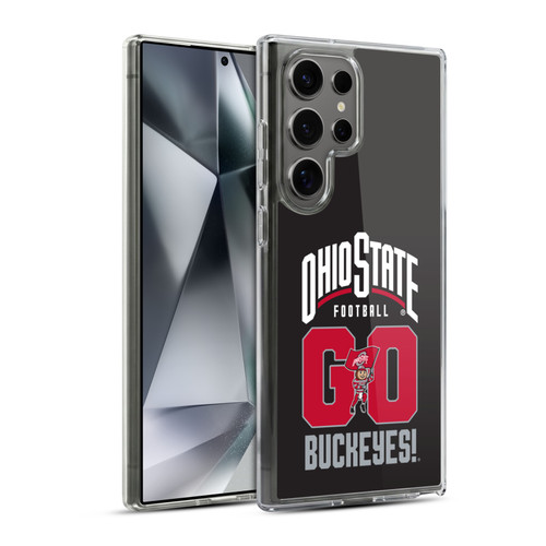 Ohio State University Football Graphics Go Buckeyes Soft Gel Case for Samsung Galaxy S24 Ultra 5G & MagSafe