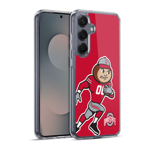 Ohio State University Football Graphics Mascot Oversized Soft Gel Case for Samsung Galaxy S25+ & MagSafe