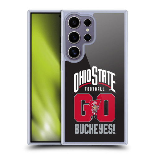 Ohio State University Football Graphics Go Buckeyes Soft Gel Case for Samsung Galaxy S25 Ultra & MagSafe