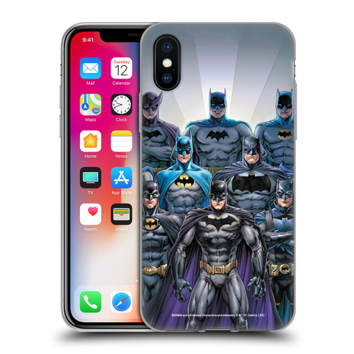 Batman DC Comics Iconic Comic Book Costumes Through The Years Soft Gel Case for Apple iPhone X / iPhone XS & MagSafe