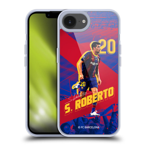 FC Barcelona 2020/21 First Team Group 1 Sergio Roberto Soft Gel Case for Apple iPhone 16e & MagSafe