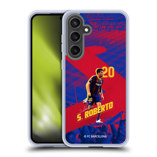 FC Barcelona 2020/21 First Team Group 1 Sergio Roberto Soft Gel Case for Samsung Galaxy S24 FE & MagSafe