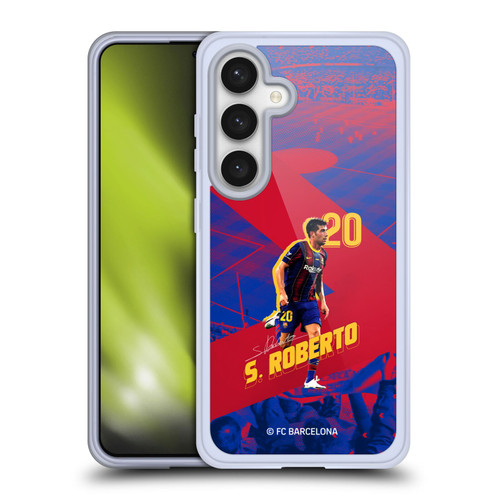 FC Barcelona 2020/21 First Team Group 1 Sergio Roberto Soft Gel Case for Samsung Galaxy S24 5G & MagSafe