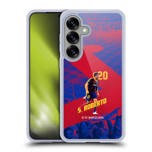 FC Barcelona 2020/21 First Team Group 1 Sergio Roberto Soft Gel Case for Samsung Galaxy S25 & MagSafe