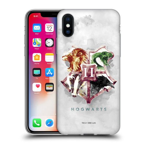 Harry Potter Deathly Hallows XVI Hogwarts Soft Gel Case for Apple iPhone X / iPhone XS & MagSafe