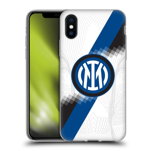 Fc Internazionale Milano 2023/24 Crest Kit Away Soft Gel Case for Apple iPhone X / iPhone XS & MagSafe