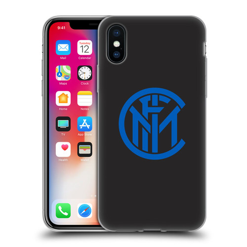 Fc Internazionale Milano Graphics Plain Soft Gel Case for Apple iPhone X / iPhone XS & MagSafe