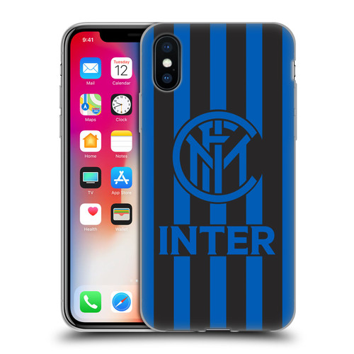 Fc Internazionale Milano Graphics Stripes 2 Soft Gel Case for Apple iPhone X / iPhone XS & MagSafe