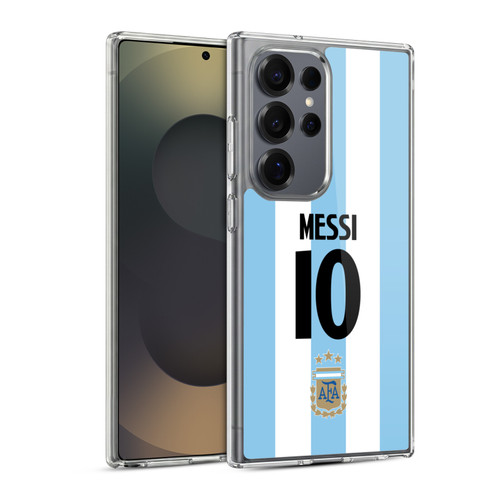 Argentina National Football Team 2024/25 Player Home Kit 1st Group Lionel Messi Soft Gel Case for Samsung Galaxy S25 Ultra & MagSafe