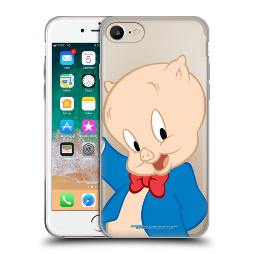 Looney Tunes Characters Porky Pig Soft Gel Case for Apple iPhone 7 / 8 / SE 2020 & 2022 & MagSafe