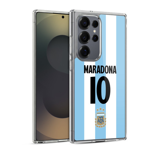 Argentina National Football Team 2024/25 Player Home Kit 1st Group Diego Maradona Soft Gel Case for Samsung Galaxy S25 Ultra & MagSafe