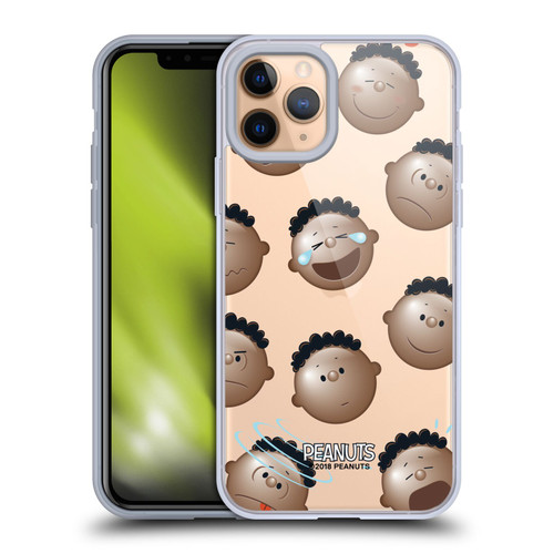 Peanuts Character Patterns Head Emotions Soft Gel Case for Apple iPhone 11 Pro & MagSafe