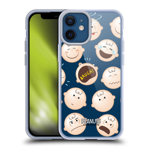 Peanuts Character Patterns Charlie Brown Soft Gel Case for Apple iPhone 12 Mini & MagSafe