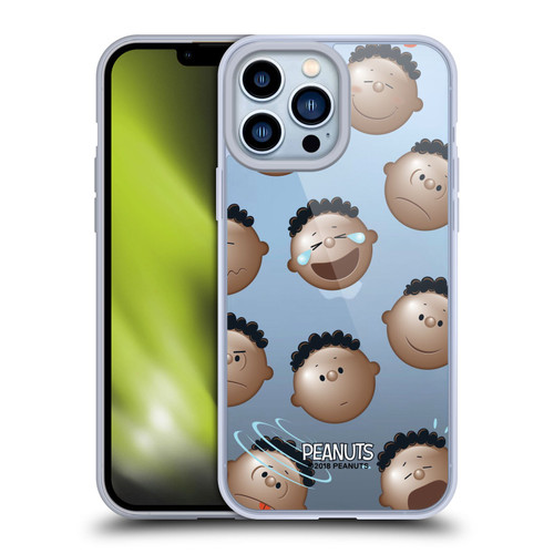 Peanuts Character Patterns Head Emotions Soft Gel Case for Apple iPhone 13 Pro Max & MagSafe