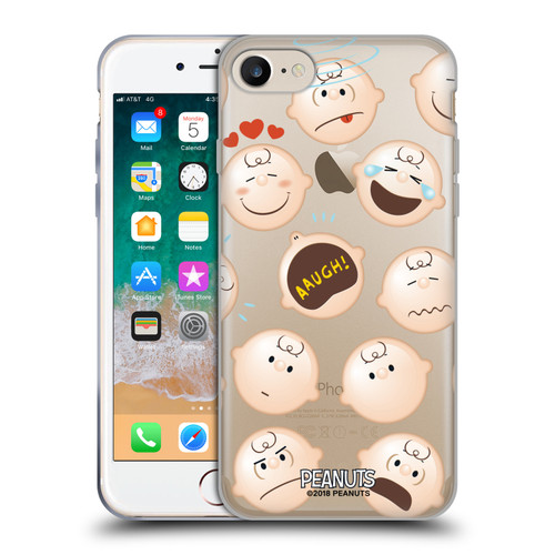 Peanuts Character Patterns Charlie Brown Soft Gel Case for Apple iPhone 7 / 8 / SE 2020 & 2022 & MagSafe