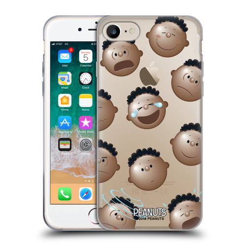 Peanuts Character Patterns Head Emotions Soft Gel Case for Apple iPhone 7 / 8 / SE 2020 & 2022 & MagSafe