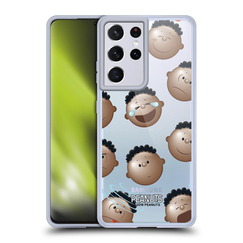 Peanuts Character Patterns Head Emotions Soft Gel Case for Samsung Galaxy S21 Ultra 5G & MagSafe