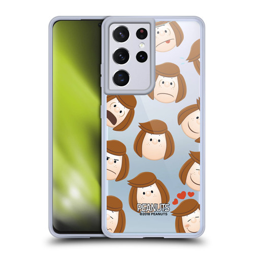 Peanuts Character Patterns Peppermint Patty Soft Gel Case for Samsung Galaxy S21 Ultra 5G & MagSafe