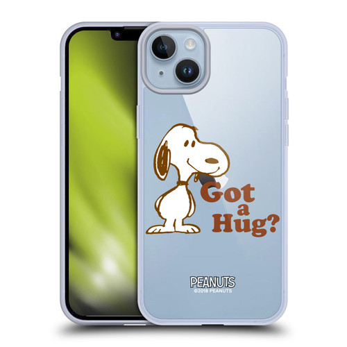 Peanuts Snoopy Hug Got A Hug Soft Gel Case for Apple iPhone 14 Plus & MagSafe