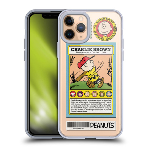 Peanuts Trends Charlie Brown Card Soft Gel Case for Apple iPhone 11 Pro & MagSafe