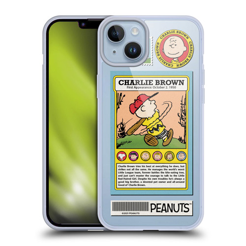 Peanuts Trends Charlie Brown Card Soft Gel Case for Apple iPhone 14 Plus & MagSafe