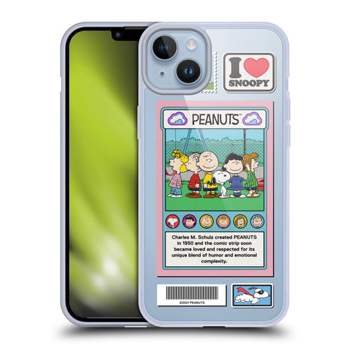 Peanuts Trends Cast Card Soft Gel Case for Apple iPhone 14 Plus & MagSafe