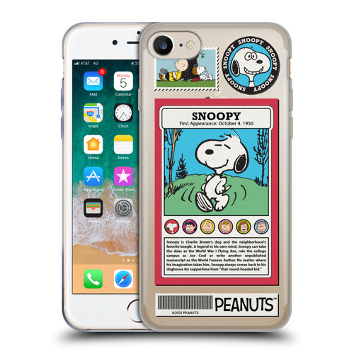 Peanuts Trends Snoopy Card Soft Gel Case for Apple iPhone 7 / 8 / SE 2020 & 2022 & MagSafe