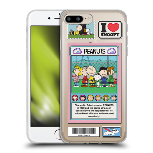 Peanuts Trends Cast Card Soft Gel Case for Apple iPhone 7 Plus / iPhone 8 Plus & MagSafe