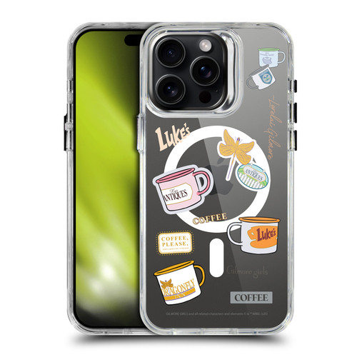 Gilmore Girls Character Icons Coffee SHOCKPROOF BUMPER CASE COMPATIBLE WITH Apple iPhone 15 Pro Max & MAGSAFE