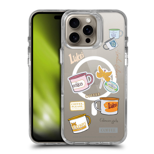 Gilmore Girls Character Icons Coffee SHOCKPROOF BUMPER CASE COMPATIBLE WITH Apple iPhone 16 Pro Max & MAGSAFE