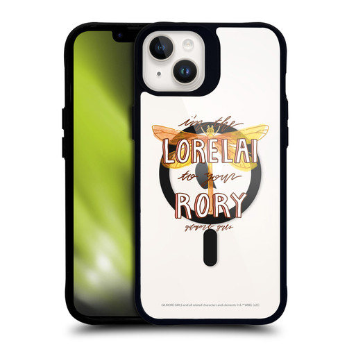 Gilmore Girls Character Icons Dragonfly BLACK SHOCKPROOF BUMPER CASE COMPATIBLE WITH Apple iPhone 14 Plus & MAGSAFE