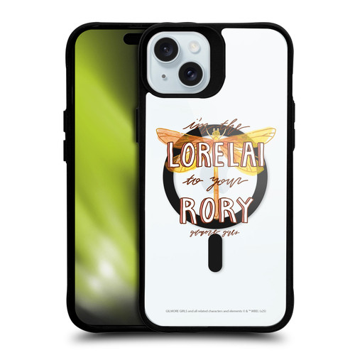 Gilmore Girls Character Icons Dragonfly BLACK SHOCKPROOF BUMPER CASE COMPATIBLE WITH Apple iPhone 15 Plus & MAGSAFE