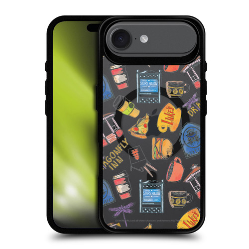 Gilmore Girls Character Icons Cartoon Pattern BLACK SHOCKPROOF BUMPER CASE COMPATIBLE WITH Apple iPhone 17 Air & MAGSAFE