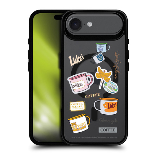 Gilmore Girls Character Icons Coffee BLACK SHOCKPROOF BUMPER CASE COMPATIBLE WITH Apple iPhone 17 Air & MAGSAFE