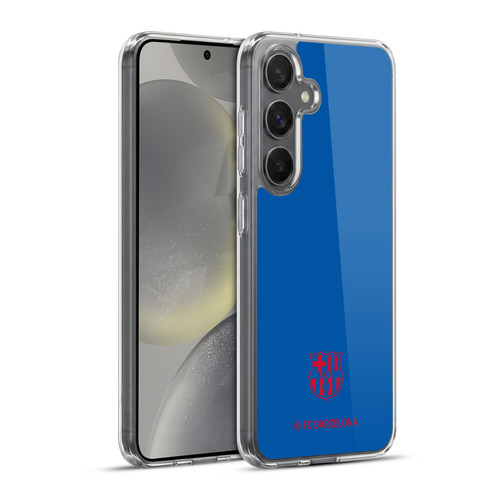 FC Barcelona Crest Patterns Blue Soft Gel Case for Samsung Galaxy S24+ 5G & MagSafe