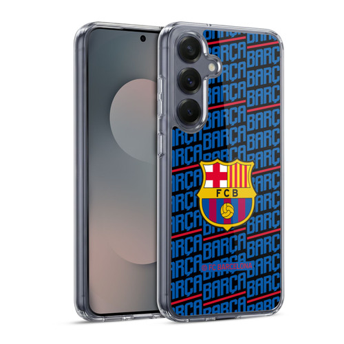 FC Barcelona Crest Patterns Barca Soft Gel Case for Samsung Galaxy S25 & MagSafe