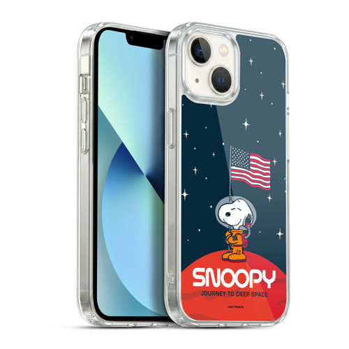Peanuts Secrets Of Apollo 10 Flag Soft Gel Case for Apple iPhone 13