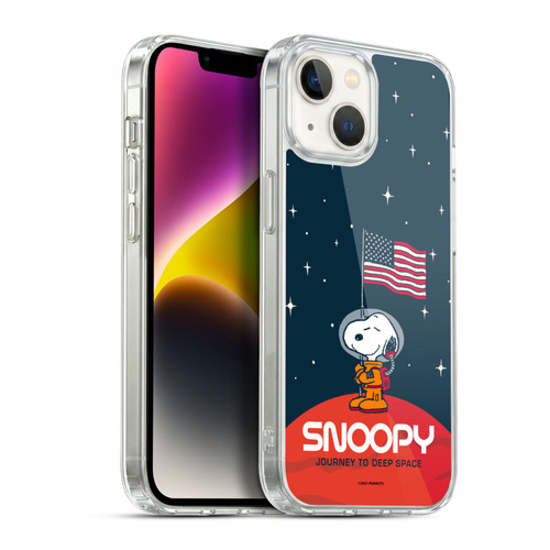 Peanuts Secrets Of Apollo 10 Flag Soft Gel Case for Apple iPhone 14