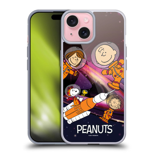 Peanuts Secrets Of Apollo 10 Deep Space Soft Gel Case for Apple iPhone 15 & MagSafe
