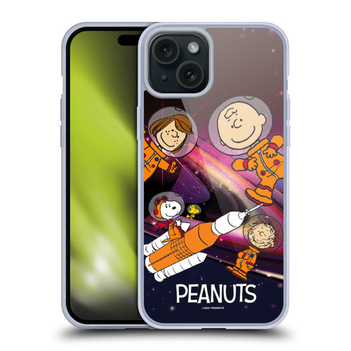 Peanuts Secrets Of Apollo 10 Deep Space Soft Gel Case for Apple iPhone 15 Plus & MagSafe